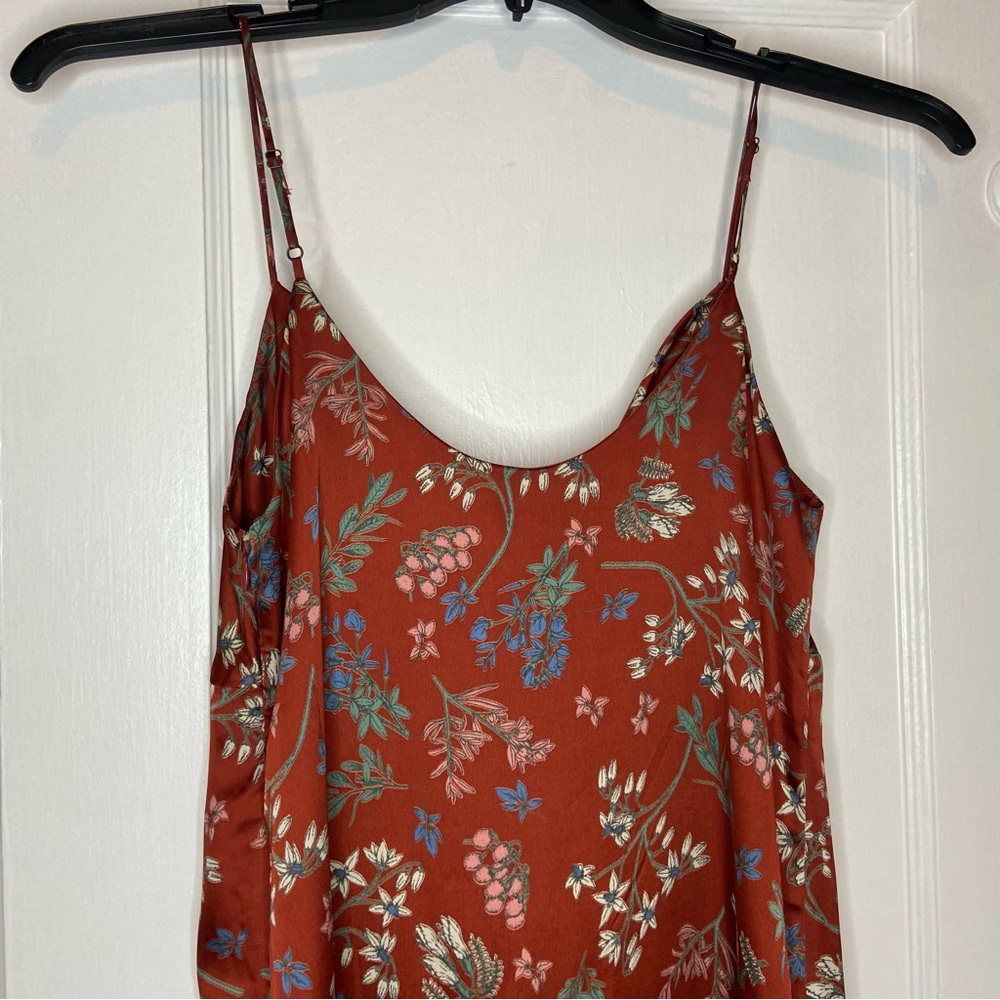 Forever 21 Draped Collar Floral Midi Sleeveless Dress Size Small - Picture 13 of 17